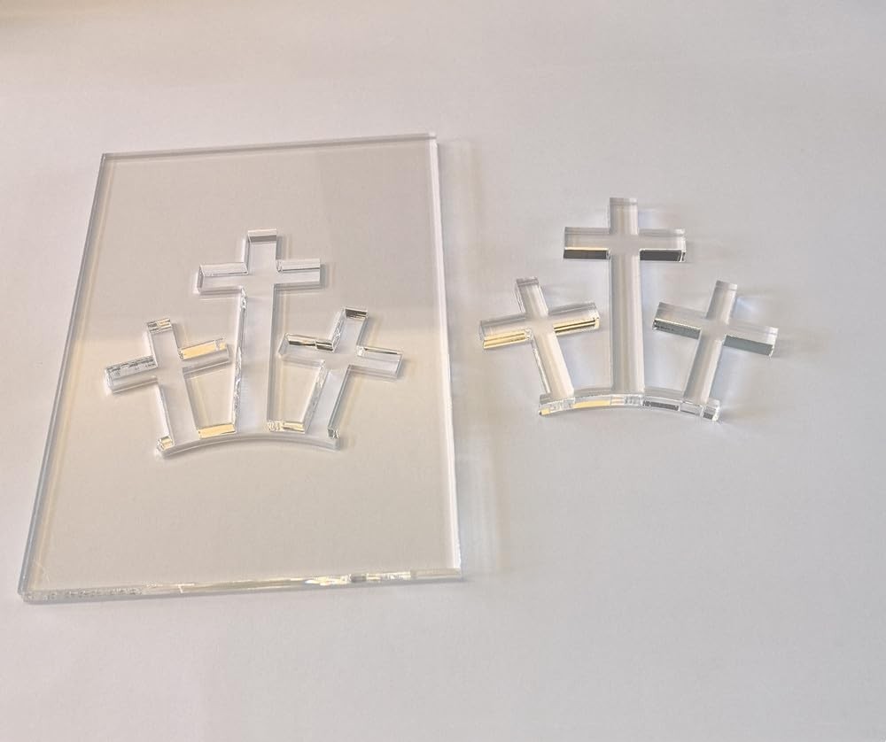 Easter Router Templates Set Acrylic 3 Crosses Woodworking Stencils Crafts