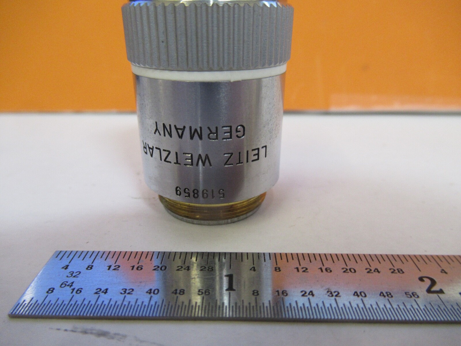 LEITZ GERMANY OBJECTIVE 100X /160 MICROSCOPE PART OPTICS AS PICTURED &85-B-35