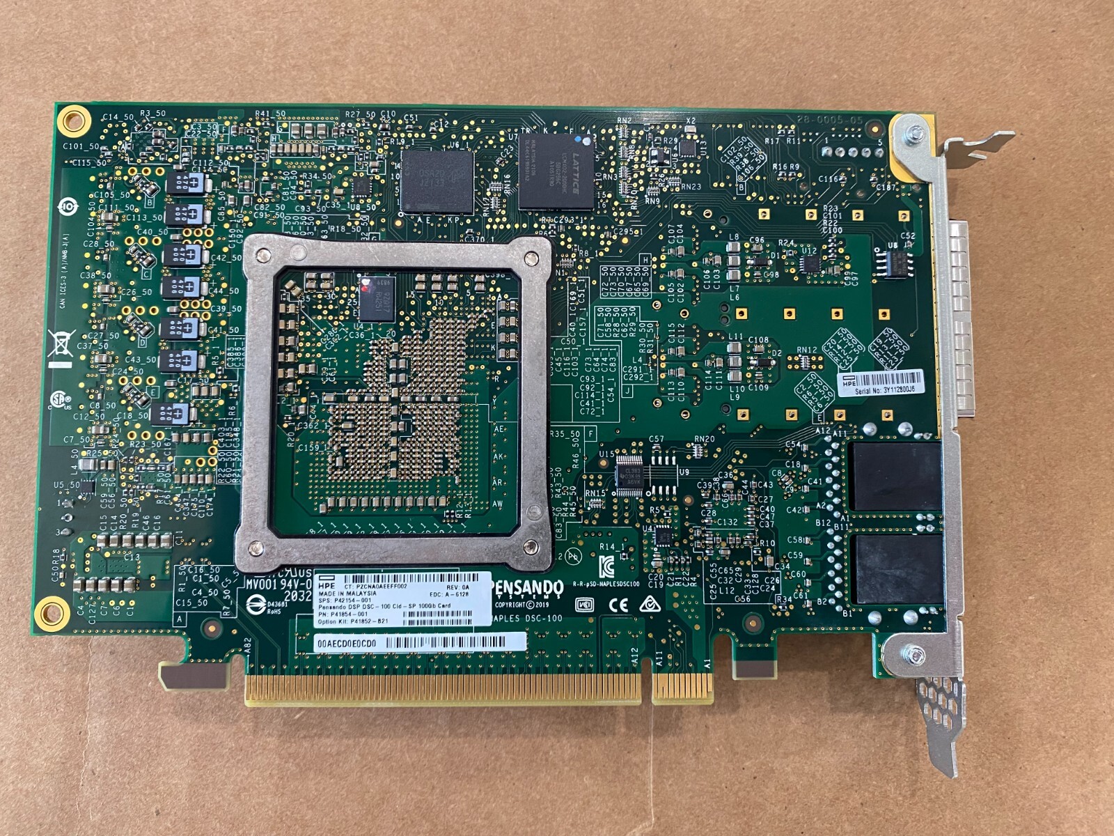 HPE P42154-001 Pensando Distributed Services Platform DSC-100 Cld-SP 100gb Card