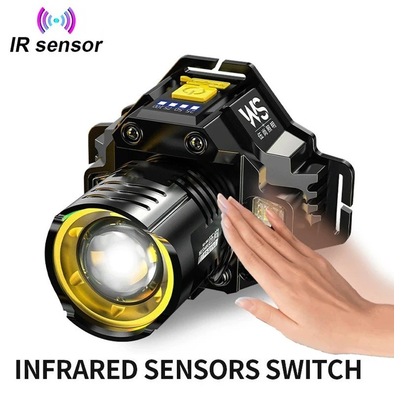 Rechargeable Powerful LED Headlamp Zoomable Waterproof High Power Light