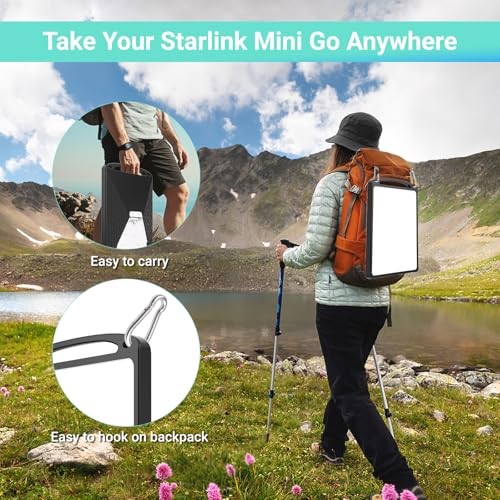 Starlink Mini Protective Case - Climbing Buckle - Black