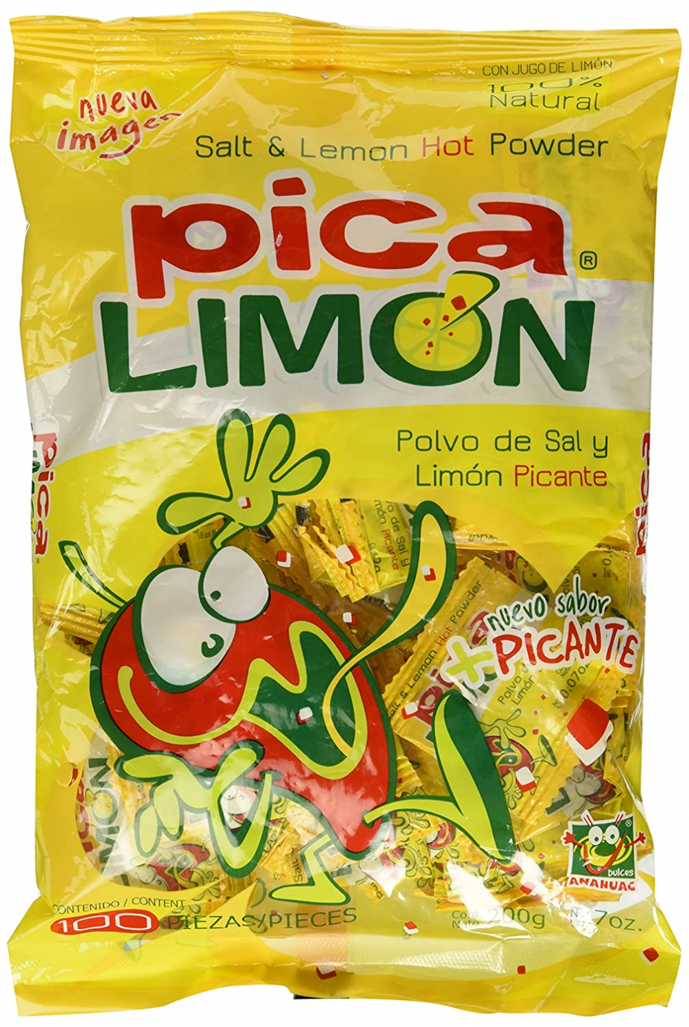 Pica Limon Candy, 7-ounce (100 Pieces) 100 Count (Pack of 1)