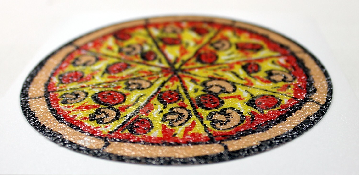 DATA East TMNT Teenage Mutant Ninja Turtles Pinball Machine PIZZA Decal Spinner
