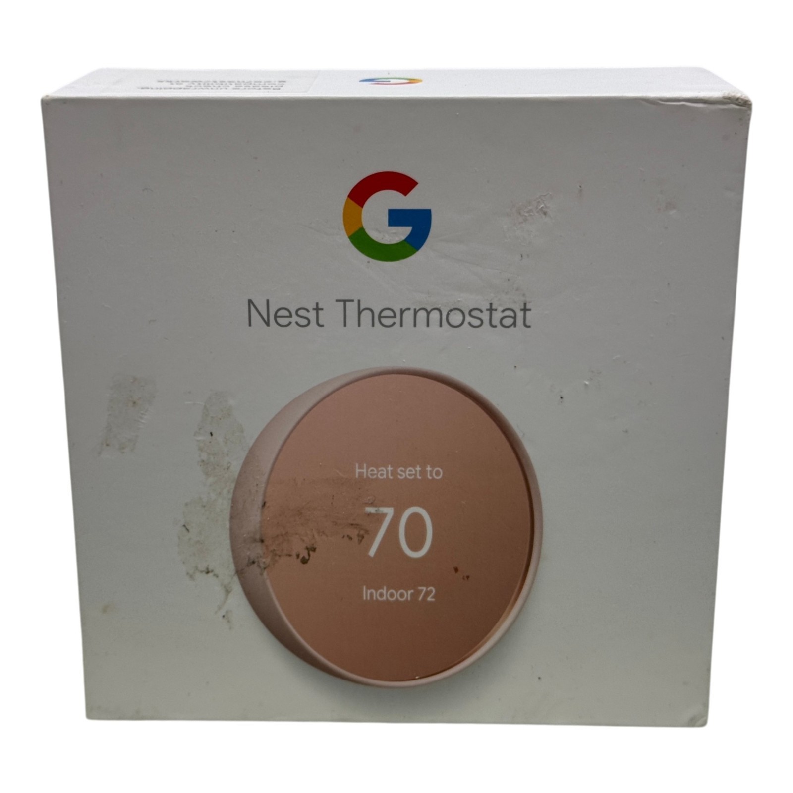 Google Nest Thermostat GA02082-US Smart WiFi Programmable Sand Open Box
