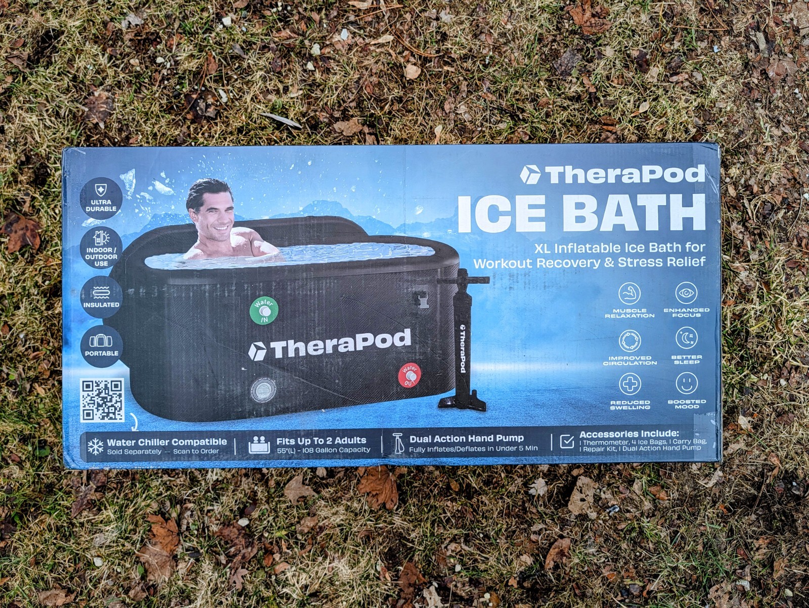 (NEW) Therapod XL Portable Inflatable Ice Bath