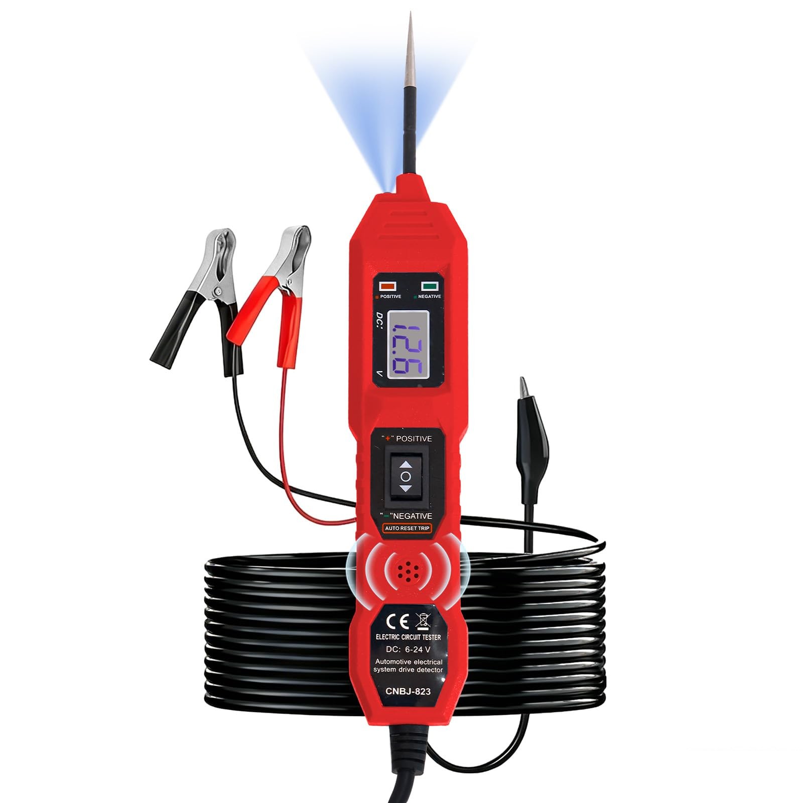 Power Circuit Probe Tester, 6V-24V DC Automotive Car Electric Fuse & Voltage ...