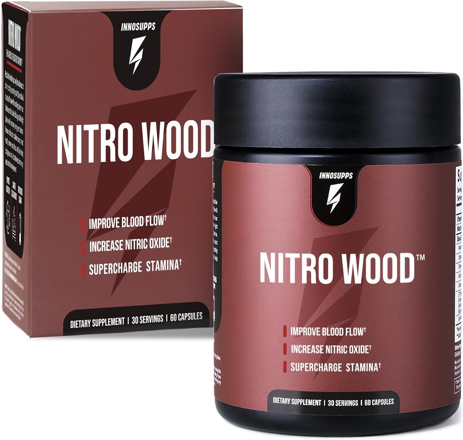 InnoSupps Nitro Wood - Nitric Oxide Booster for Men