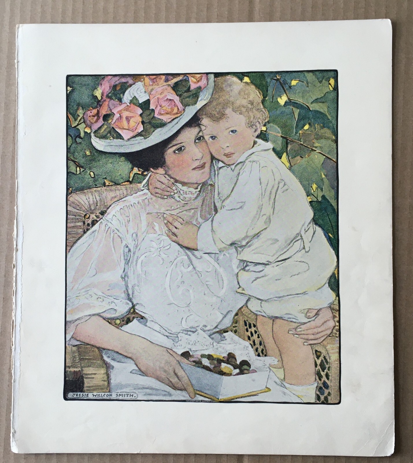 Jessie Willcox Smith Illustration -  Mother Holding Baby