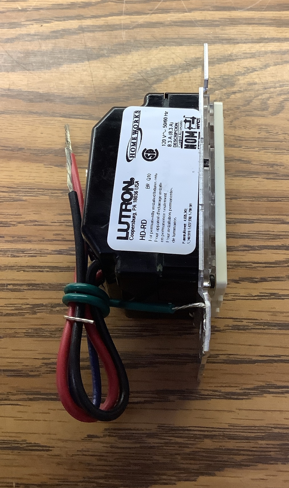 NOB Lutron Homeworks HD-RD-AL Accessory Dimmer