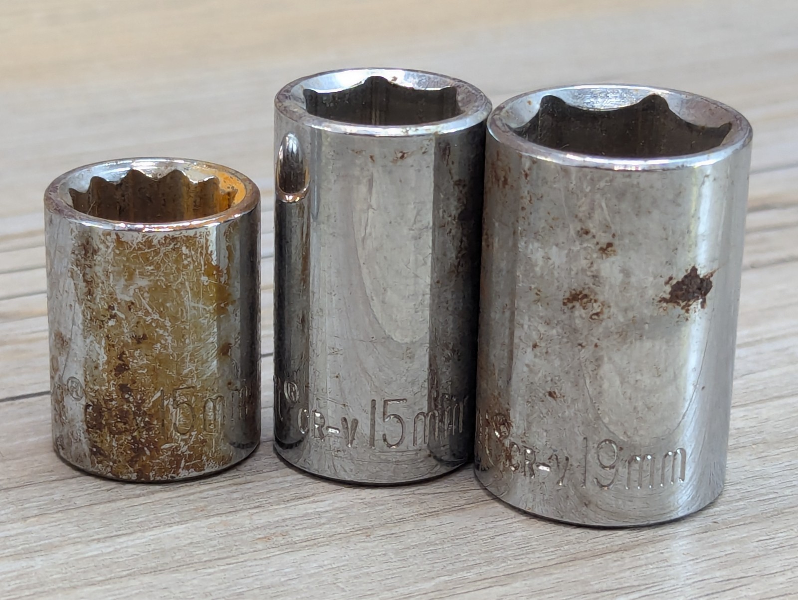 Crescent Tools CR-V 12 Point 15mm Socket / 6 Pt Sockets 15mm 19mm