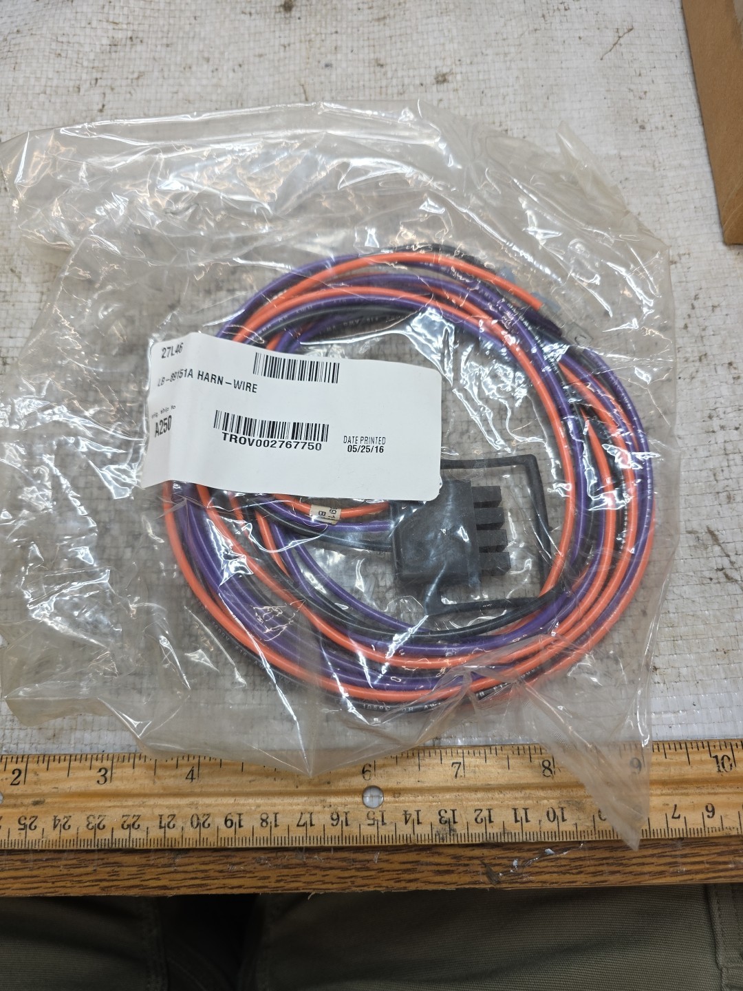 Lennox 27L46 OUTDOOR FAN WIRING HARNESS NEW IN BAG