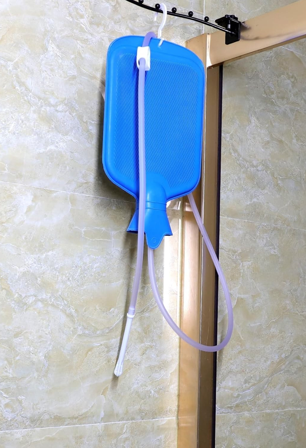 Enema Bag Kit w/ 5ft Hose Coffee Enemas at Home Water Shower Douche Colon Detox