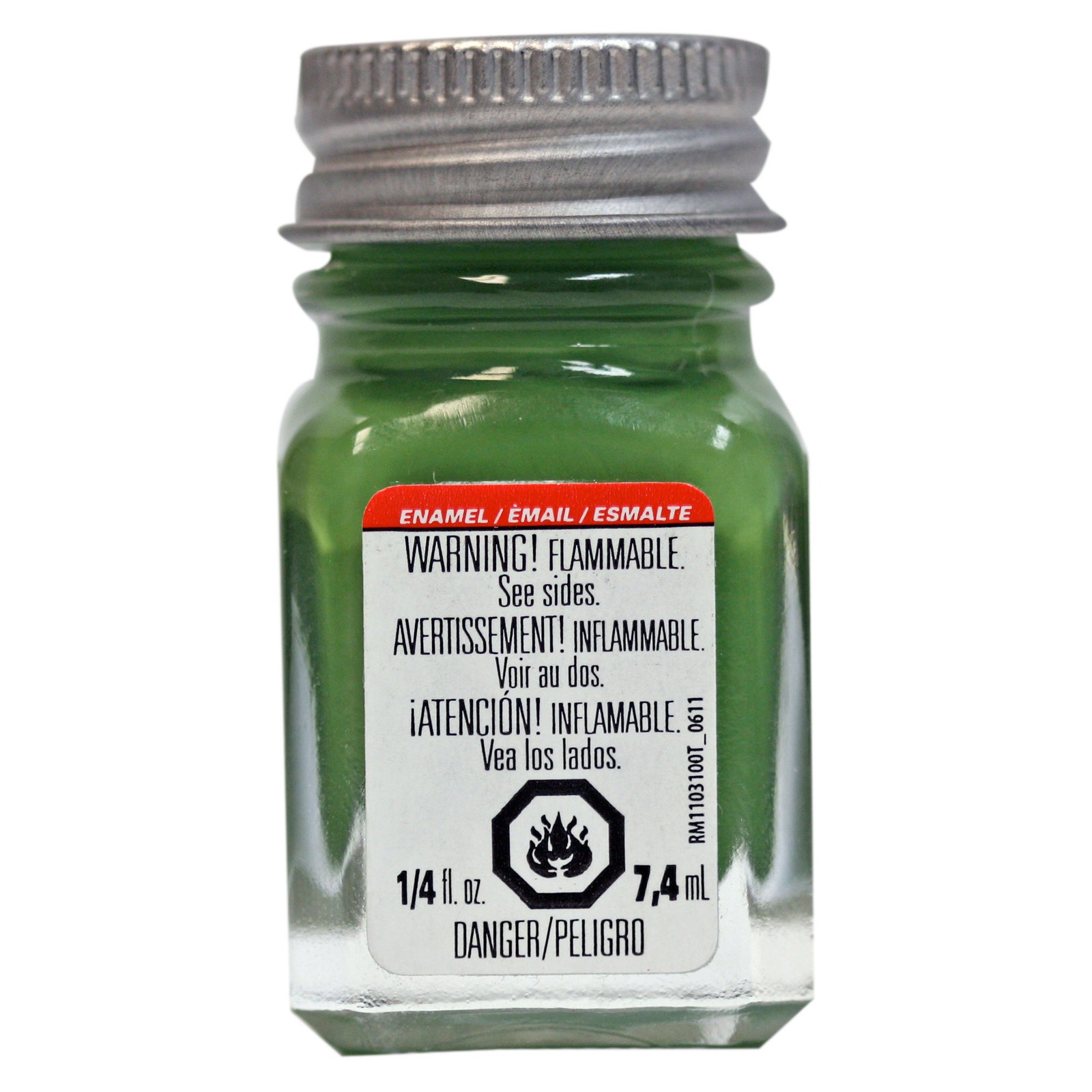 Testor Corp. Enamel 1/4oz Flat Green TES1164TT Plastics Paint Enamels