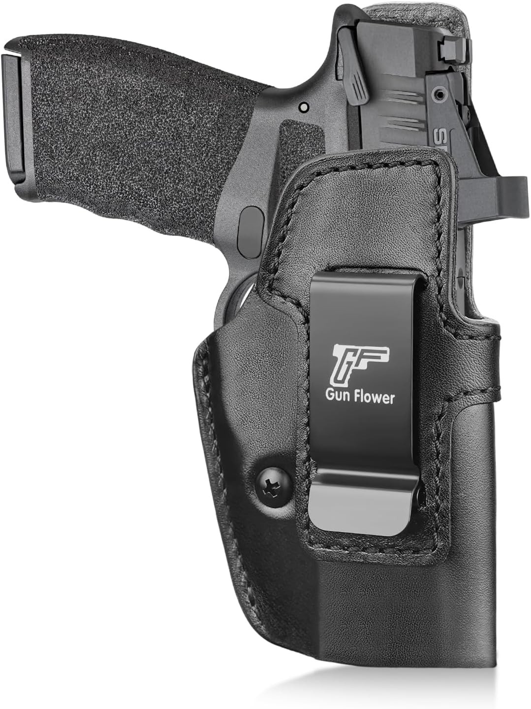 IWB Leather Holster for Springfield Hellcat Pro/Comp,Hellcat RDP-Optic Cut,RH
