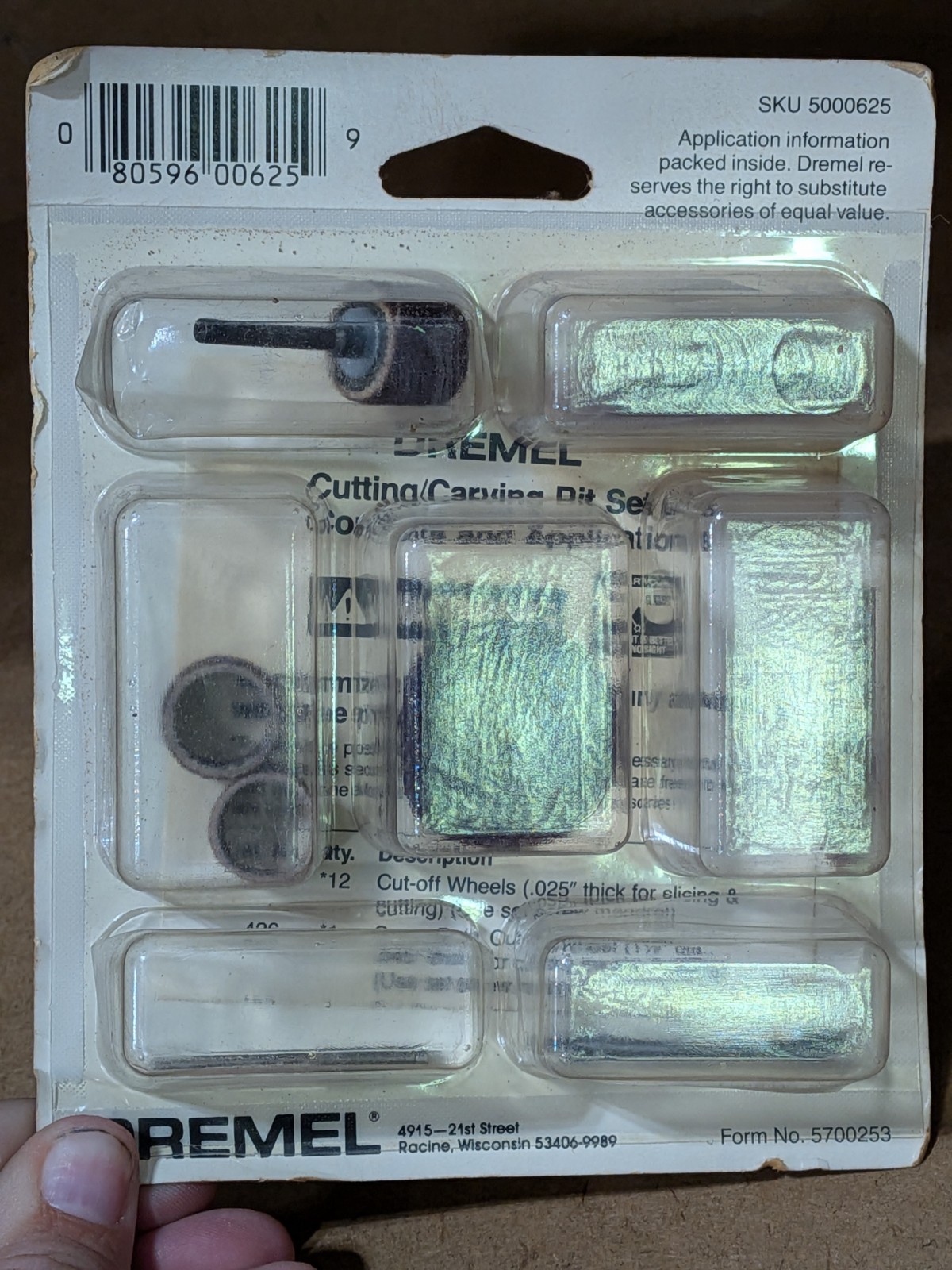 Dremel - #625 - Cutting/Carving Bit Set - 30 Pieces - NOS