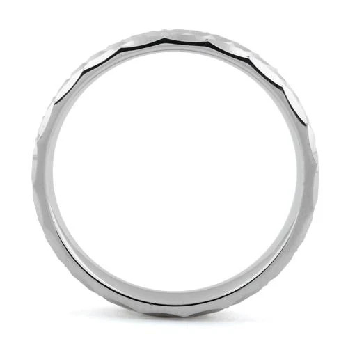 925 Sterling Silver Half Moon Wedding Band Ring