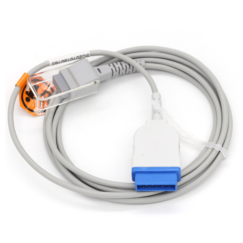 2Pcs 11pin Female SpO2 Sensor Extension Adapter Cable Fit For Nellcor Module/GE