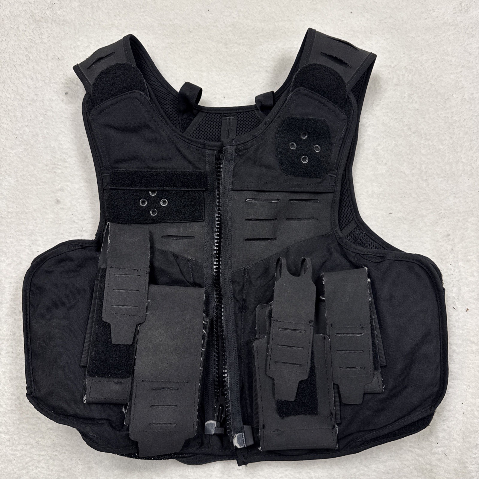 SAFARILAND V1 Fixed Pocket Armor Carrier Front Opening Large Reg 2213-2215 Black