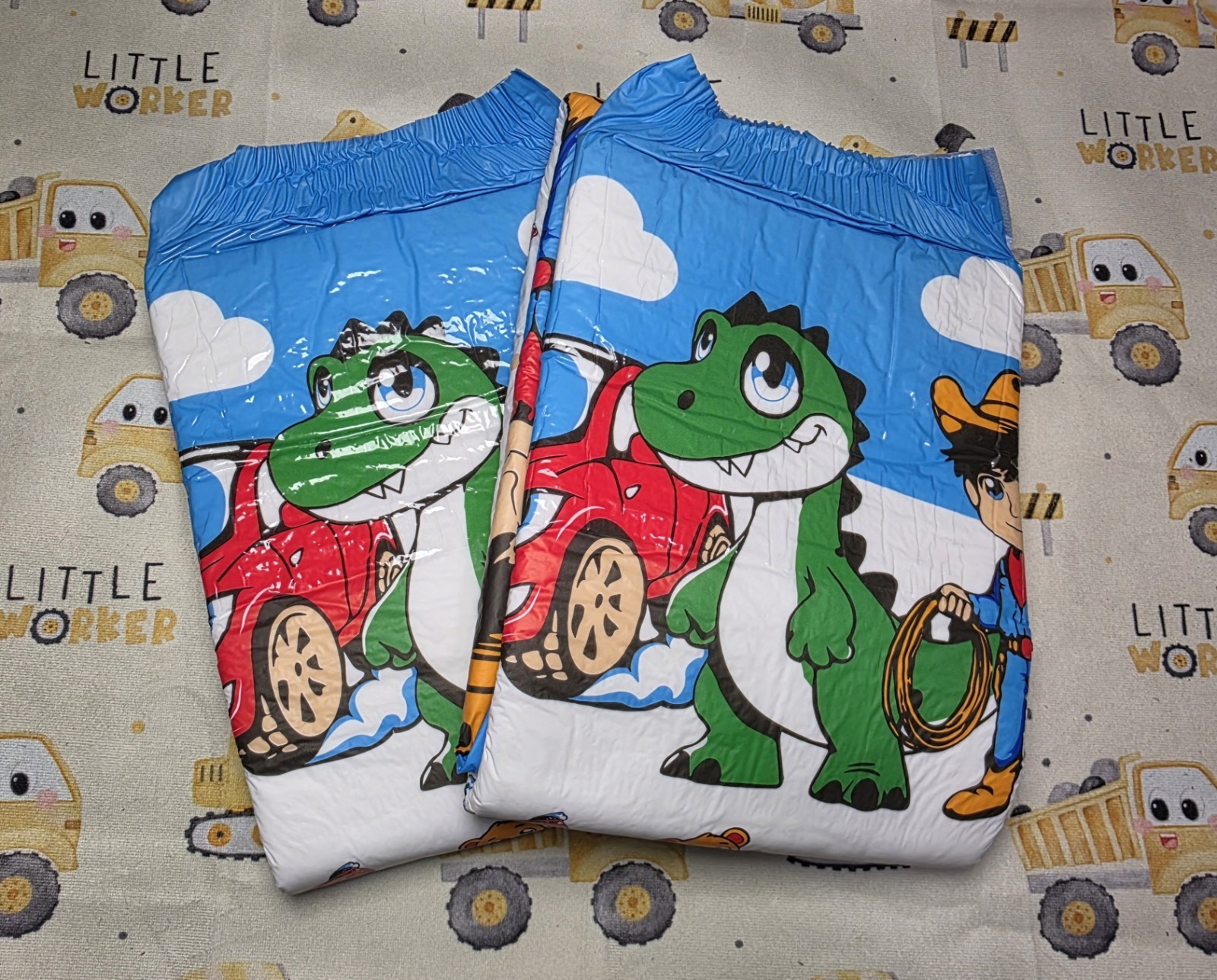 2-Pack New Forsite Lil' Heros Adult Diapers ABDL Discrete Shipping Large 33"-42"