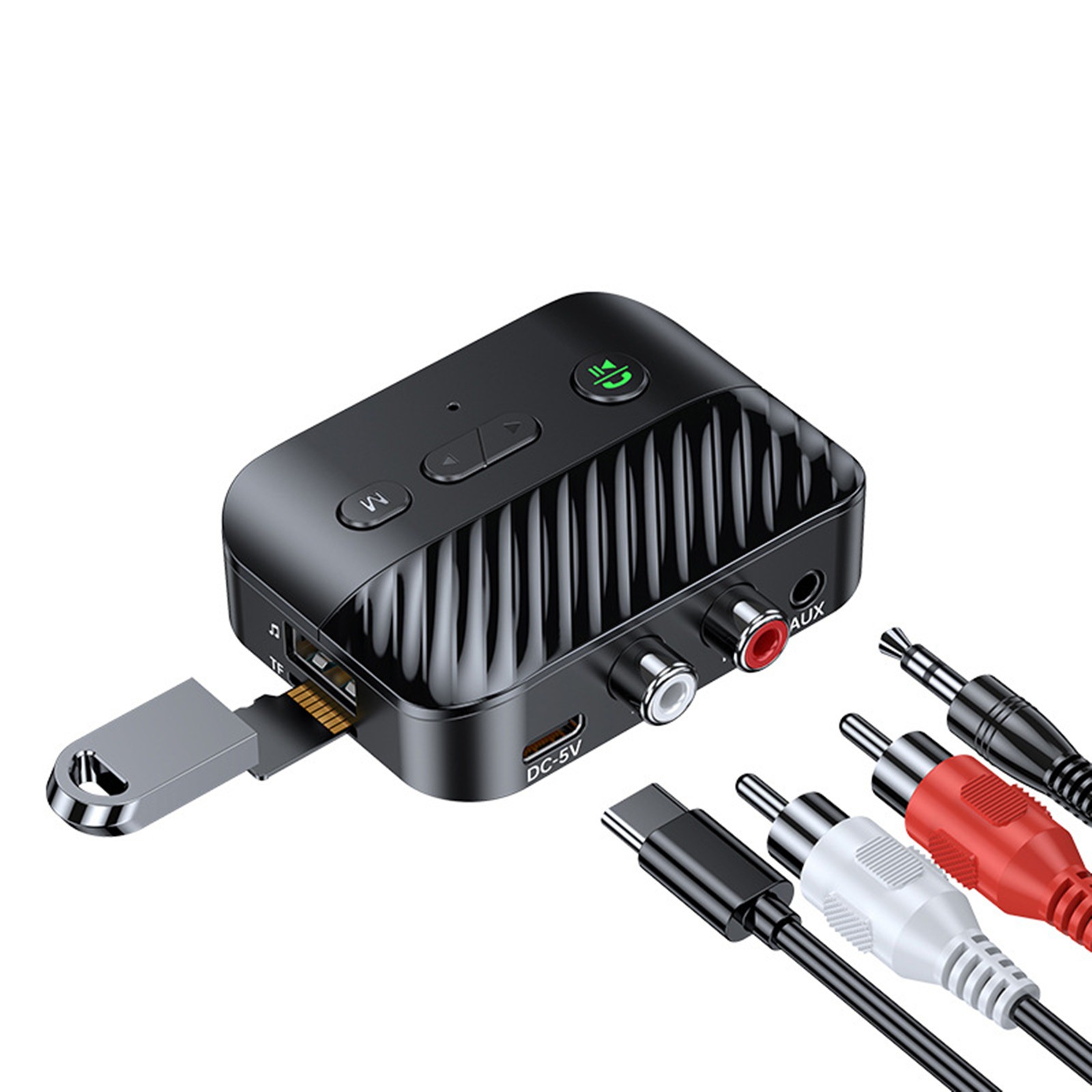 Bluetooth 5.3 Receiver Adapter Wireless Audio Receiver with RCA Audio Cable