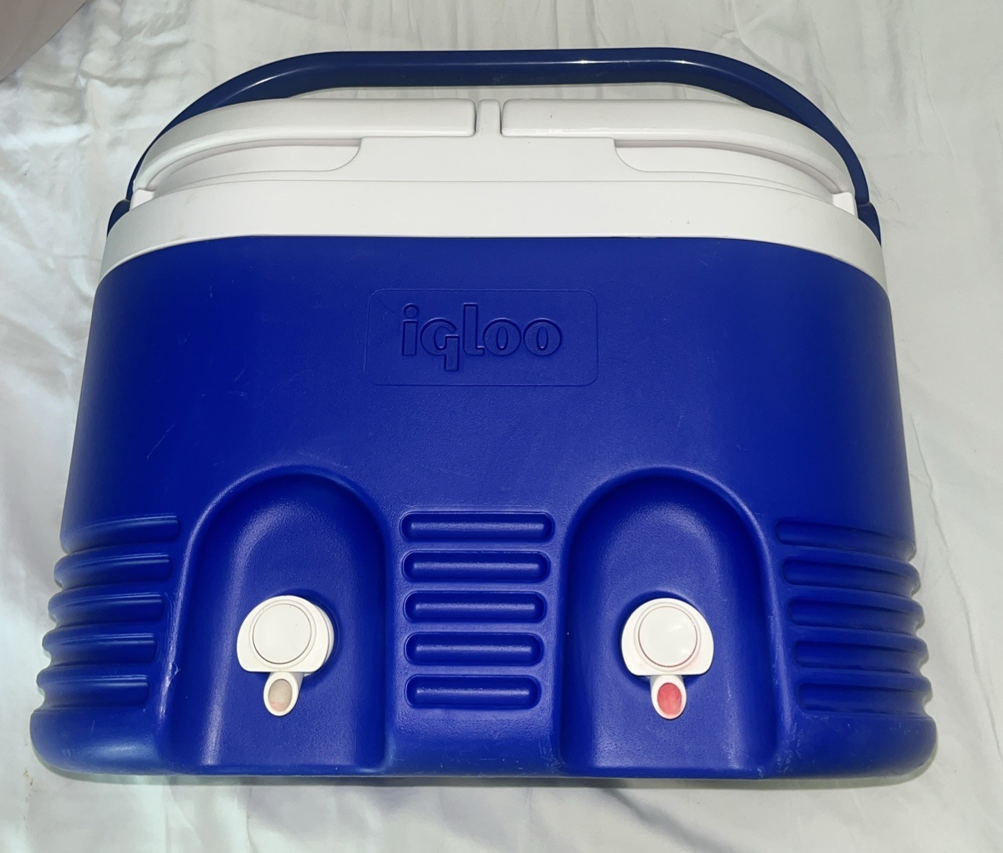 IGLOO "TWO COOL “Dual Spigot Beverage Cooler 3 Gallon BLUE Drink Dispenser