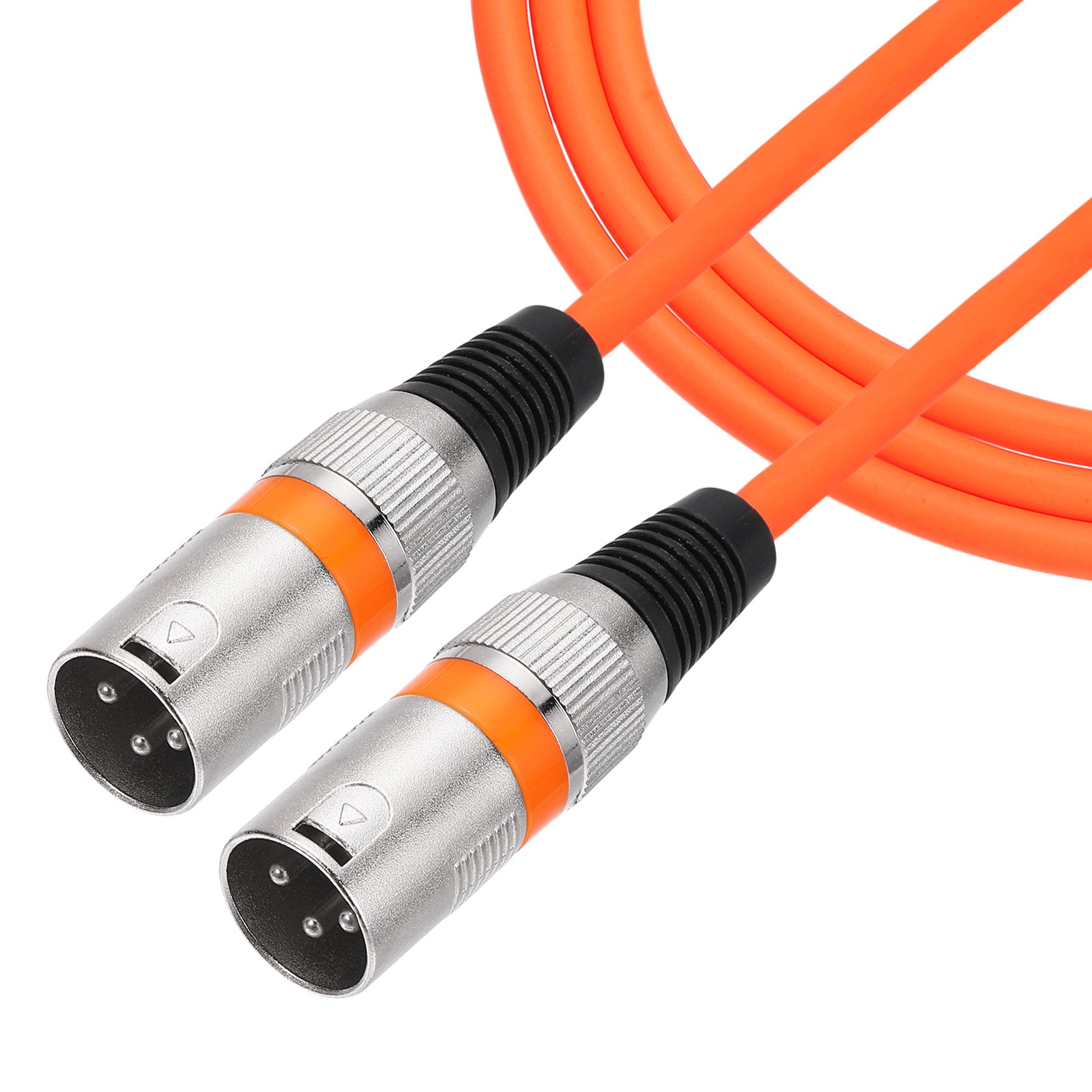 10ft 3 Pin XLR Male to Male Mic Cable XLR Audio Professional Adapter, Orange