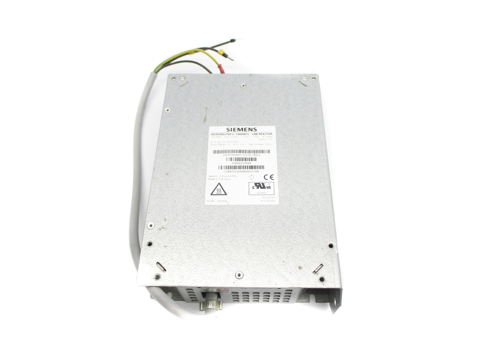 SIEMENS 6SE6400-3CC01-0BD3 NSNP