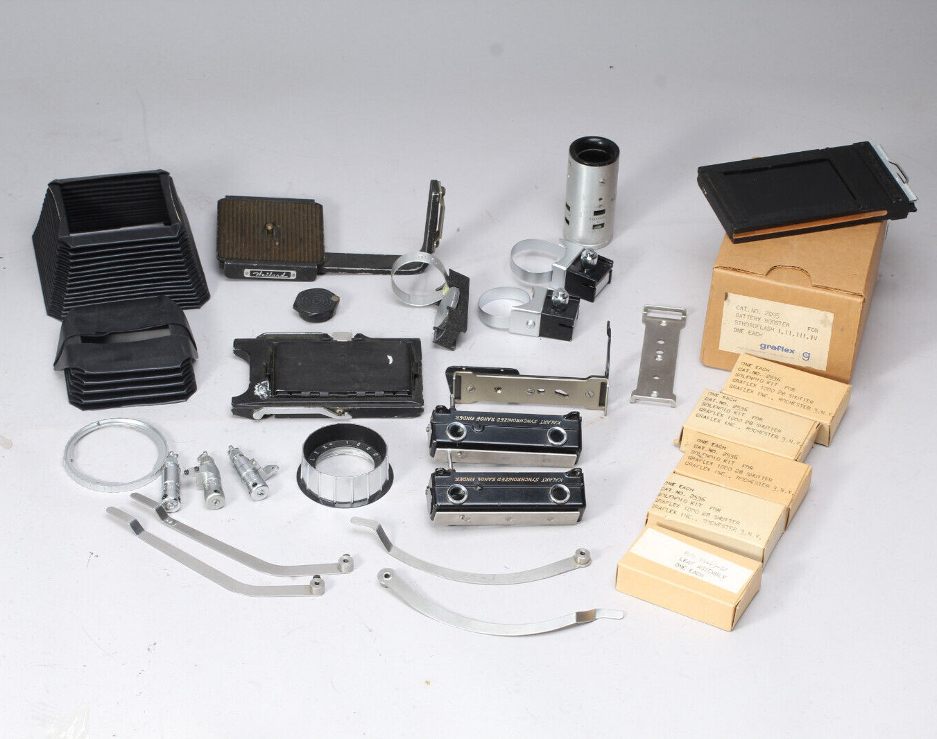 JOB LOT OF NEW & USED SINGER GRAFLEX 1000 & GRAPHIC SERVICE & SHUTTER PARTS