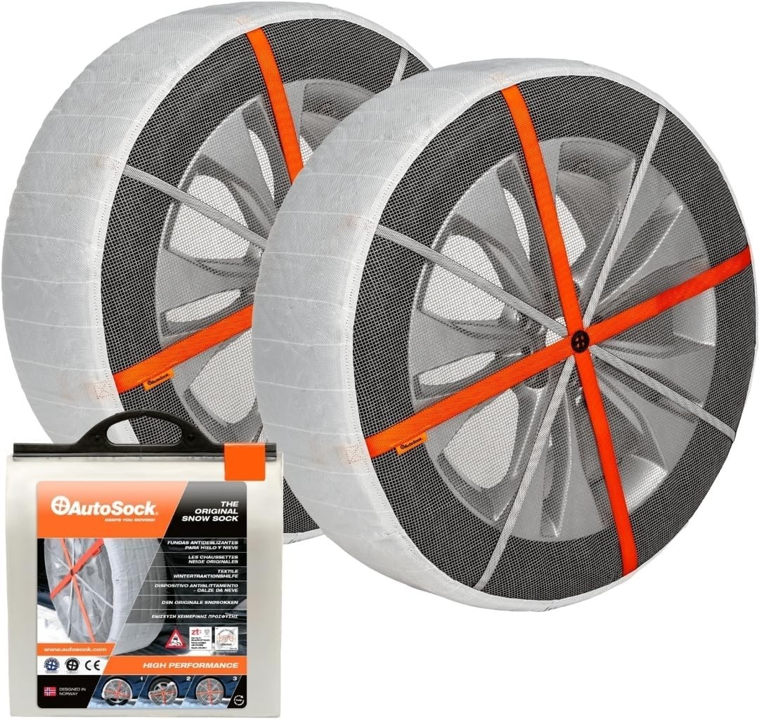 AutoSock for Passenger Vehicles HP685, Snow Socks for Tires, Pack of 2 (NEW)