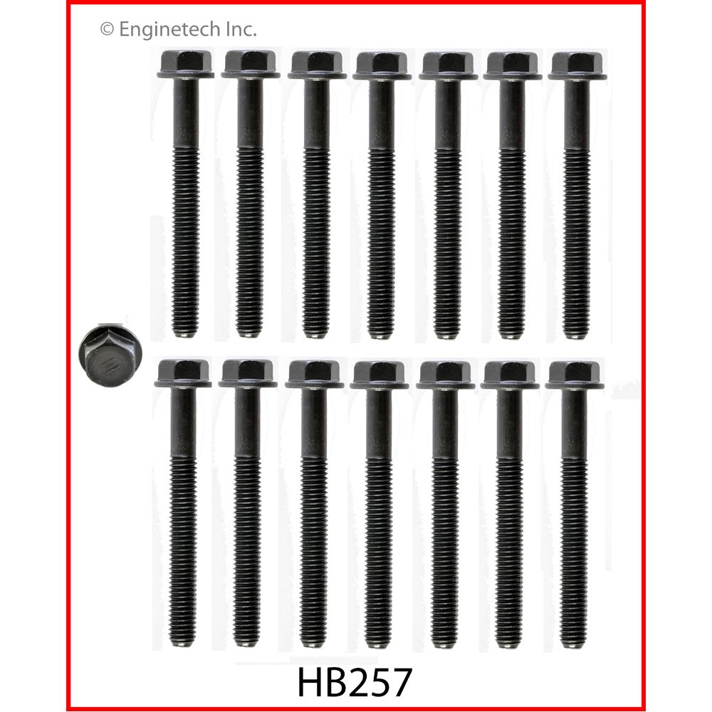 Enginetech Engine Cylinder Head Bolt Set HB257;