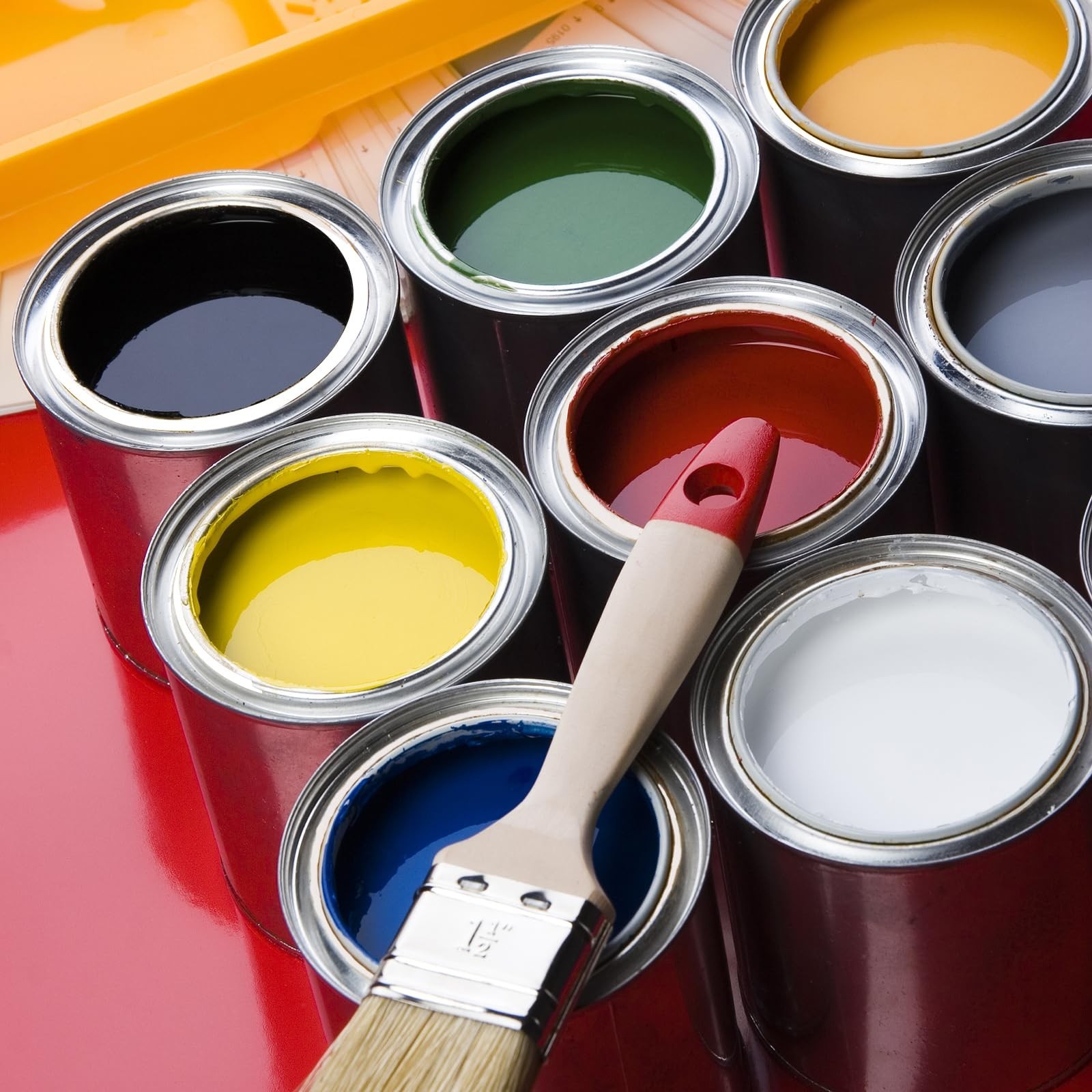 6 Pack Empty Paint Cans with Lids 1 Quart Tin Unlined Paint Buckets Bulk Pain...