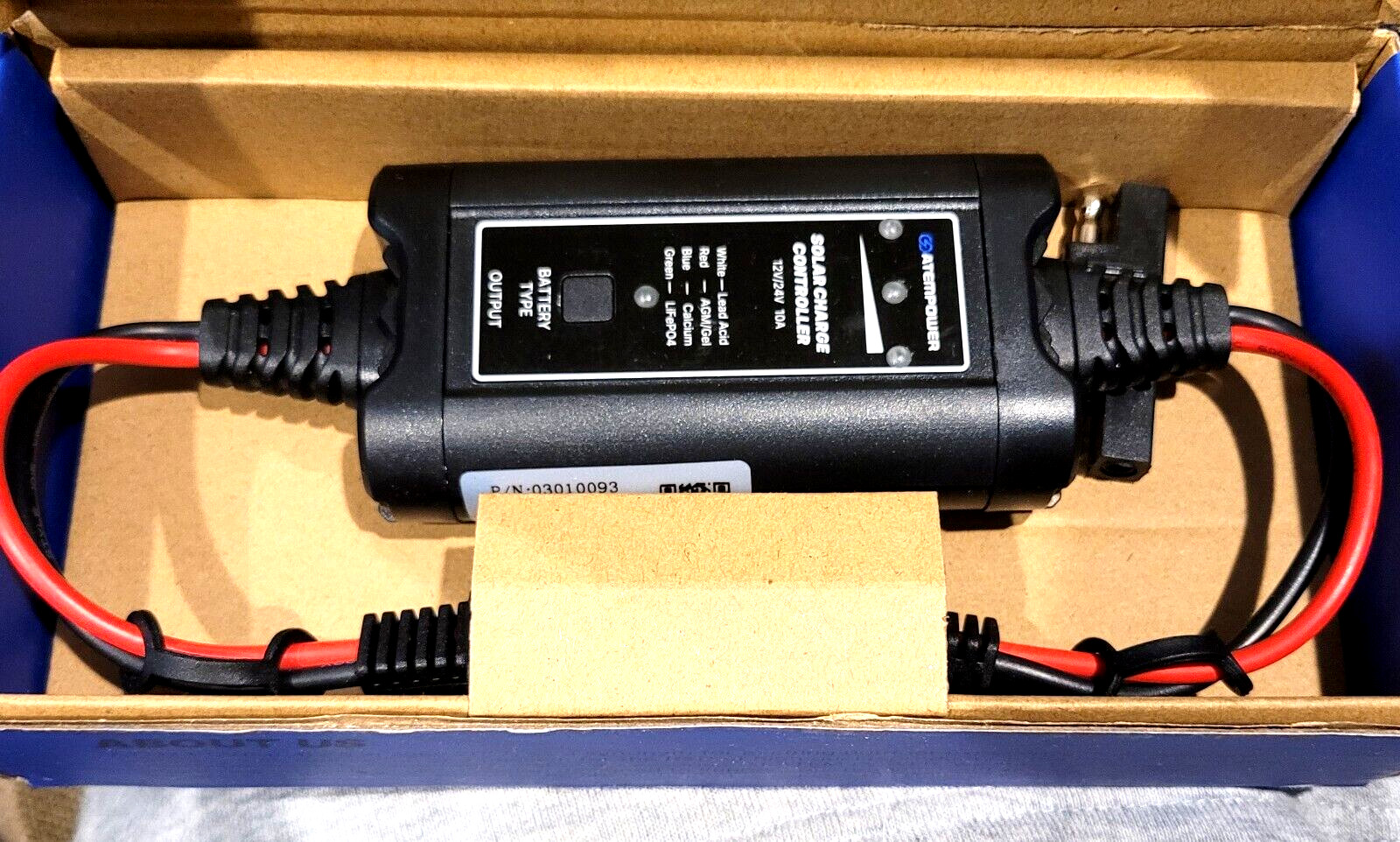 10A MPPT Solar Charge Controller 12/24 Volt - AP10MT -PA - NEW/DAMAGED BOX