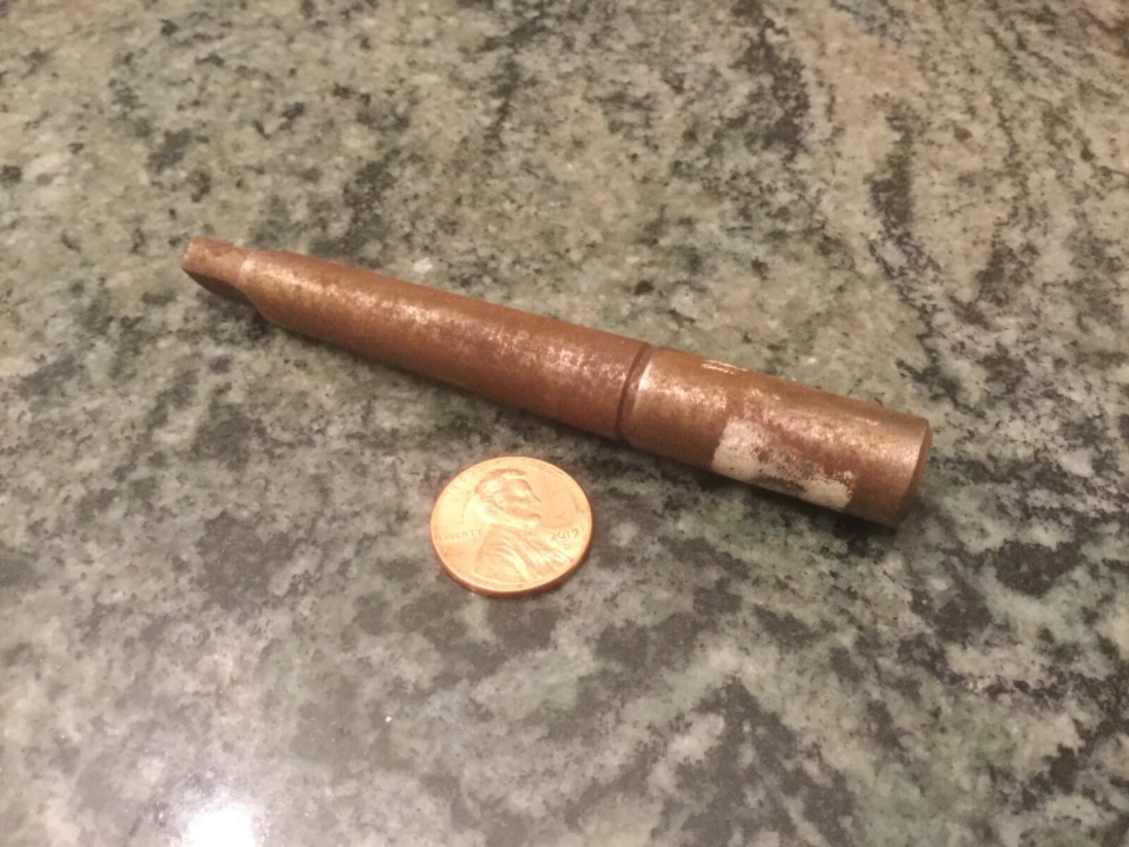 Morse taper 1 MT1 to straight  arbor holder machine shop blank 1/2 inch end 1.25