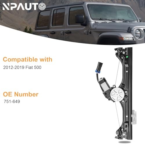Front Right Passenger Side Power Window Regulator with Front Passenger Side