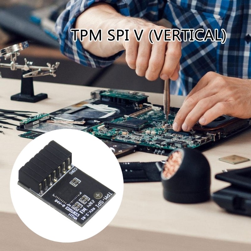 Easy Installation Security Board Component for TPM SPI V Vertical PC Notebook