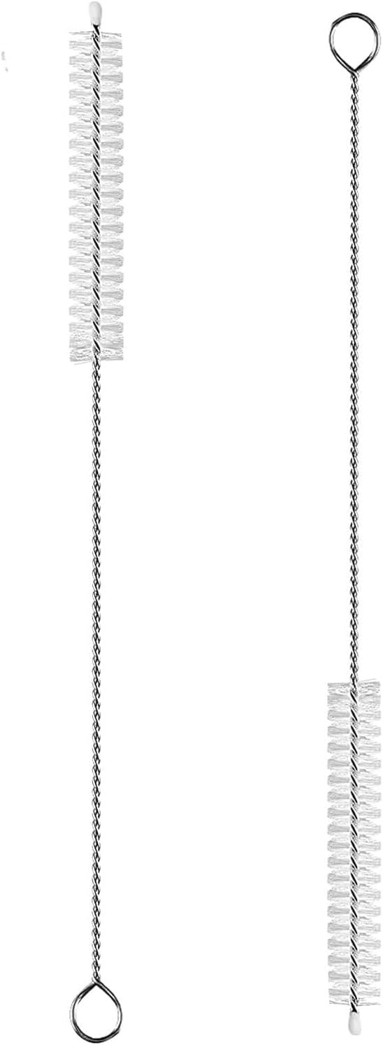 2 Pack Straw Cleaner Brush, Reusable Metal Handles Straw Cleaner Brush