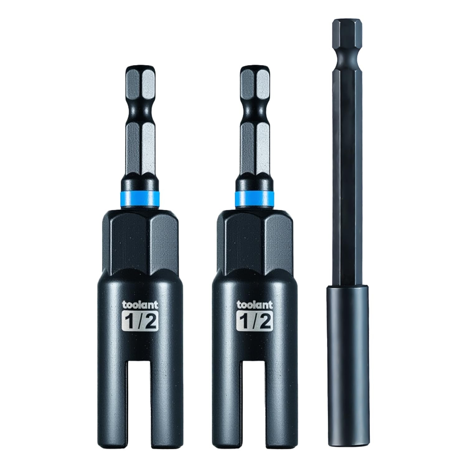 toolant 3PCS Wing Nut Driver Set, Includes Two 1/2" Sockets and One 3 Piece