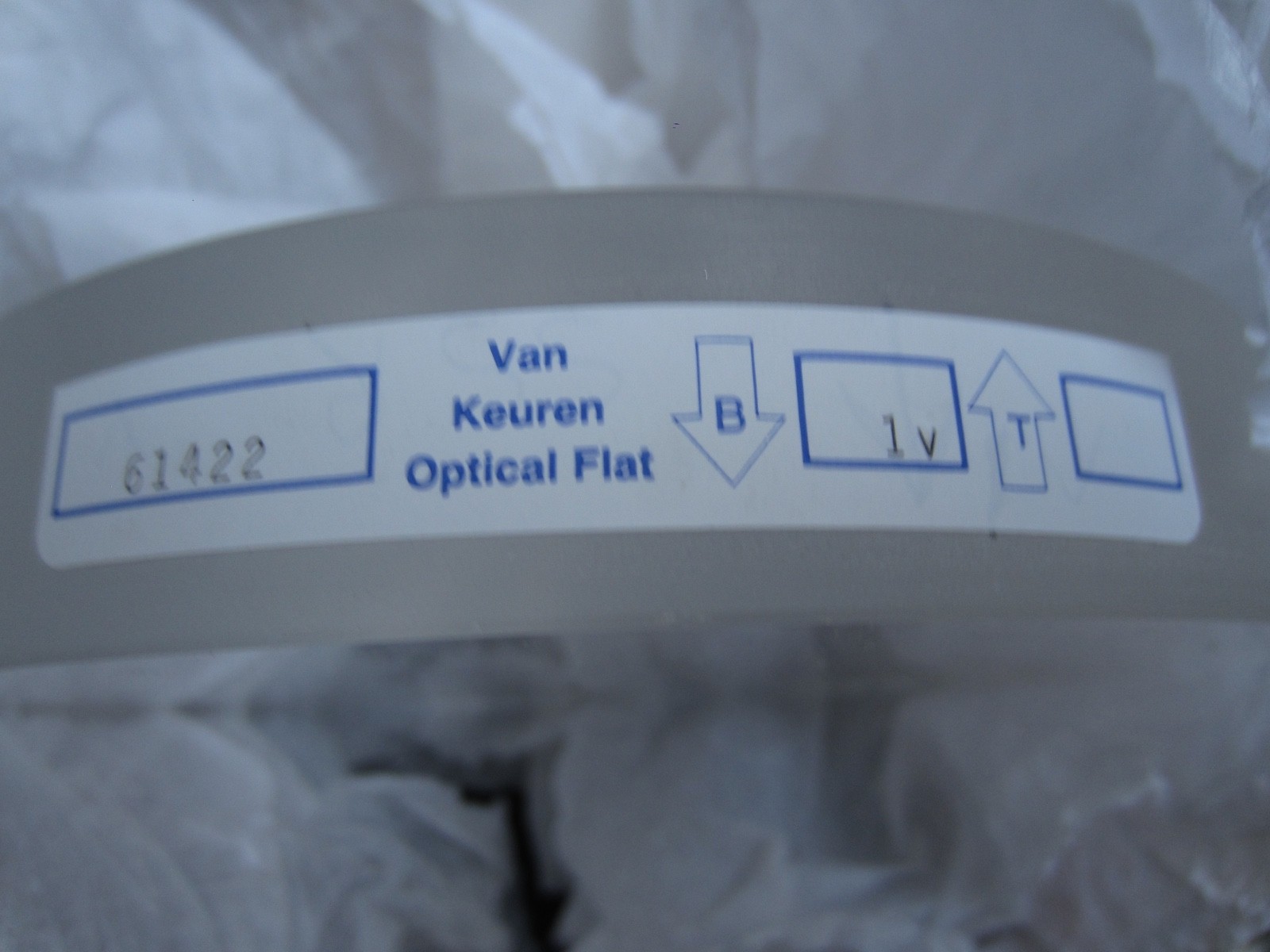 Optical Flat Van Keuren 6 inch quartz interferometry testing plate