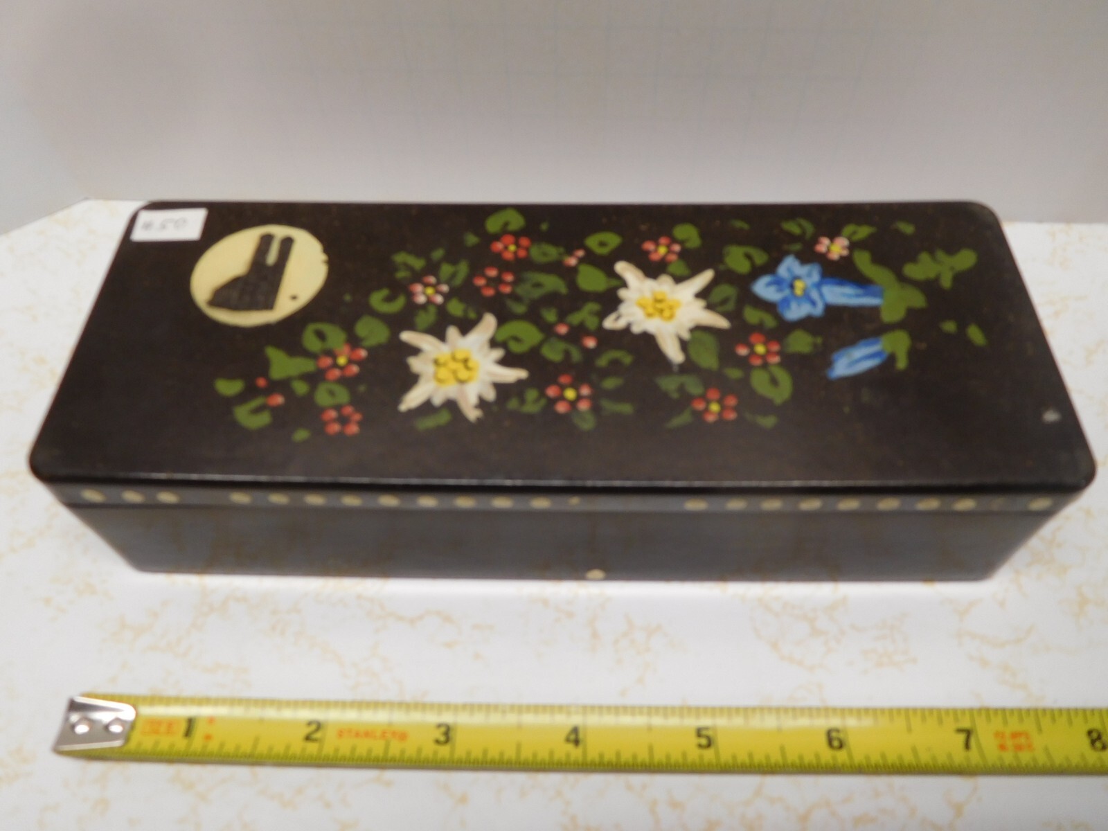 Splendid Vintage England Landmark Tower Painted Composite Box
