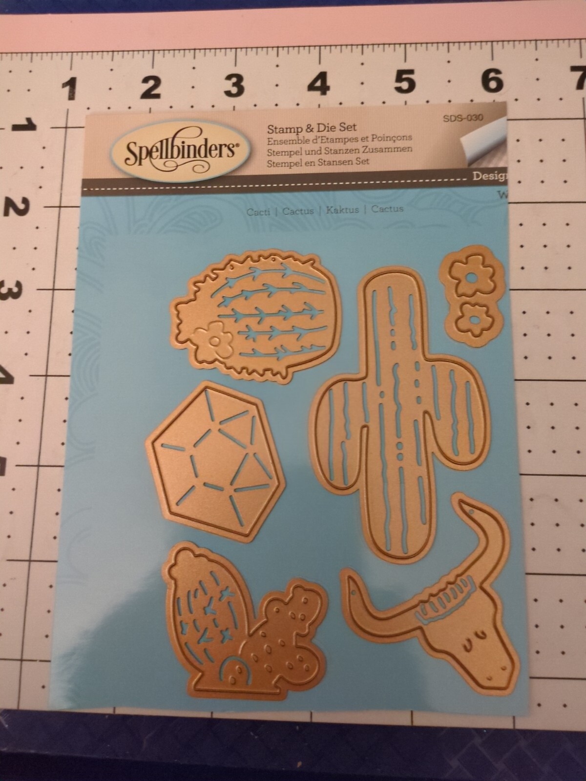 Universal metal Die Cut Tool Spellbinders Cactus SDS-030 Saguaro Barrel Cow Skul