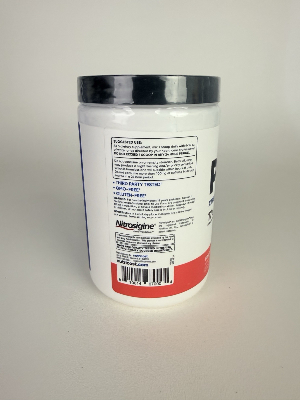 Nutricost Pre-X, Xtreme PreWorkout Powder Complex, Fruit Punch, 30 Servings