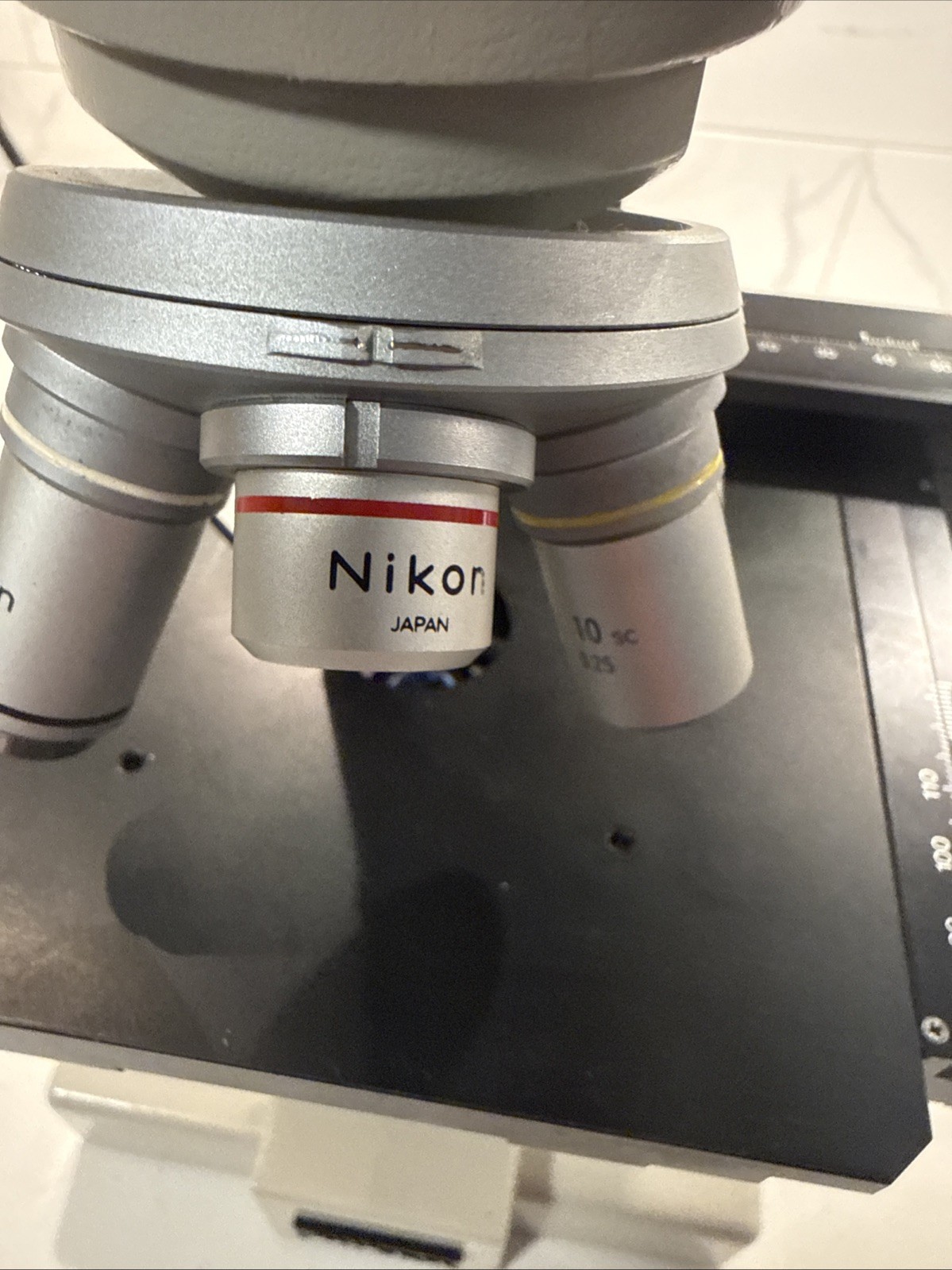 Nikon Model SC Binocular Microscope With Carry Case