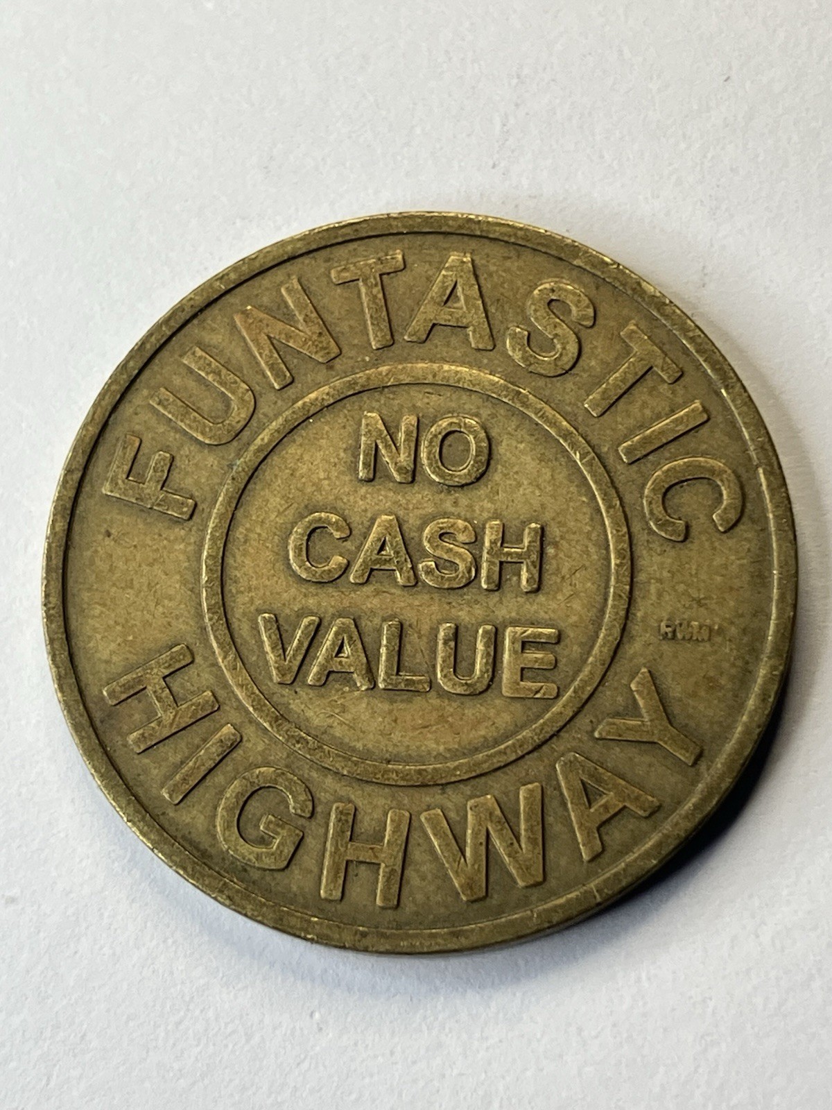 Rare Funtastic Highway Vintage Arcade Token Untouched Needs Cleaning MN #ua1