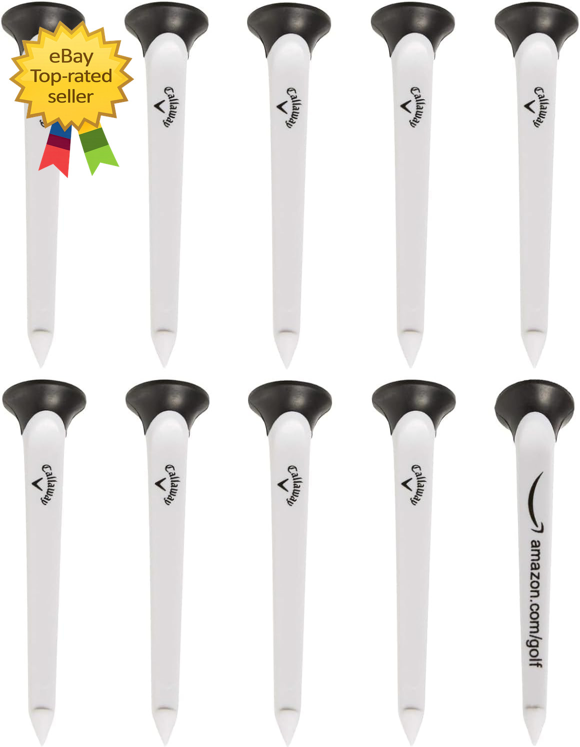 Plastic Golf Tees Durable Low Friction Golf Ball Tees for Practice and Course