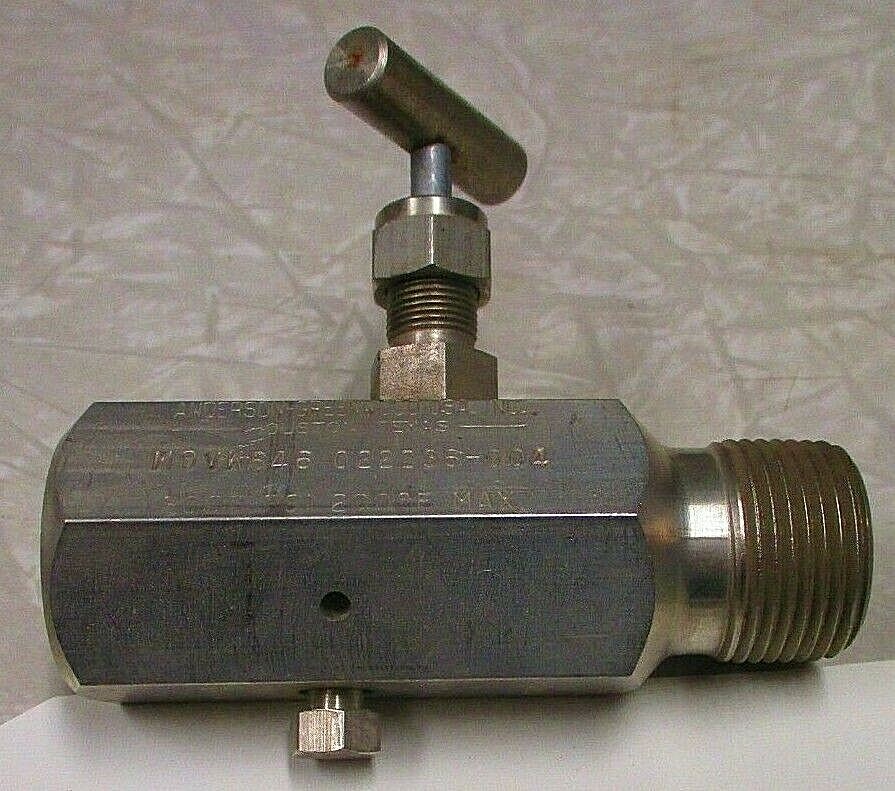 Gauge Valve | ANDERSON-GREENWOOD M9VKS46 022236004 | 3/4" M x 1/2" F | 3000psi