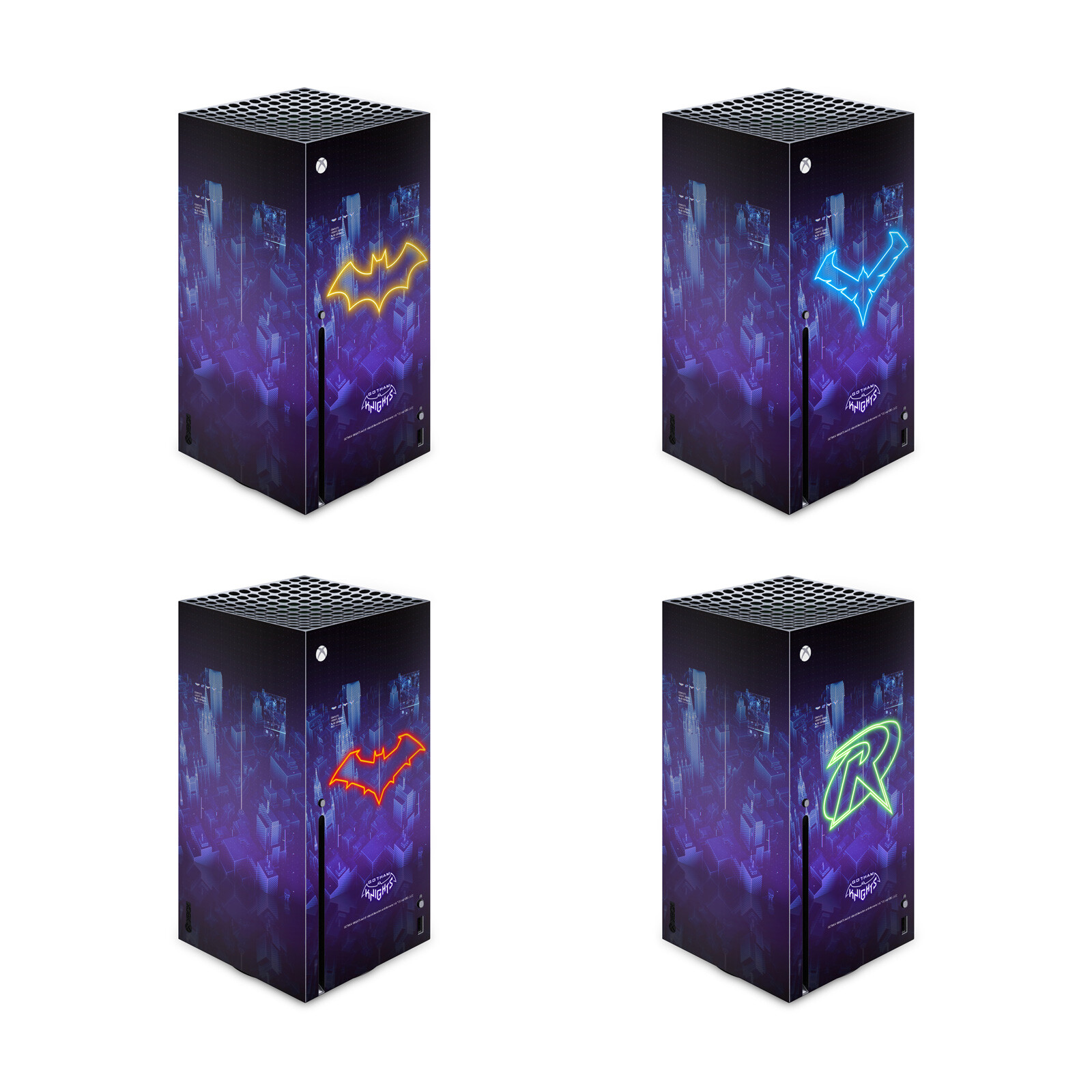 OFFICIAL GOTHAM KNIGHTS CHARACTER ART VINYL SKIN DECAL FOR XBOX SERIES X CONSOLE