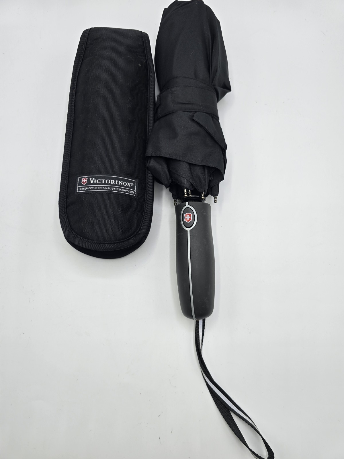 Used Victorinox Umbrella Black Swiss with sleeve