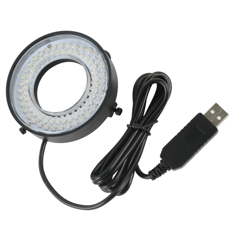 Adjustable USB 72 LED Ring Light Microscope Lamp Dia. 61mm for C mount Zoom Lens