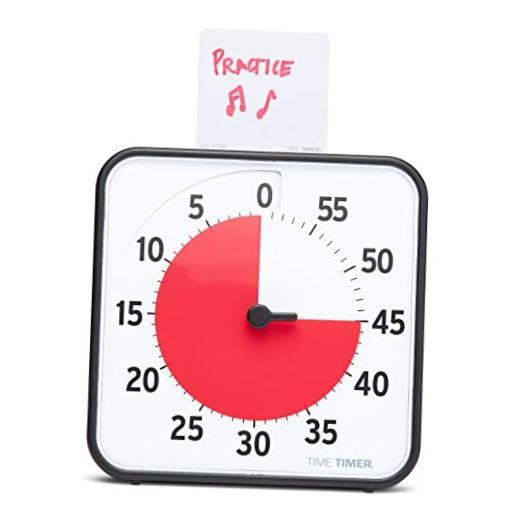 8 inch Visual Timer - 60 Minute Kids Desk Countdown Clock with Dry Erase