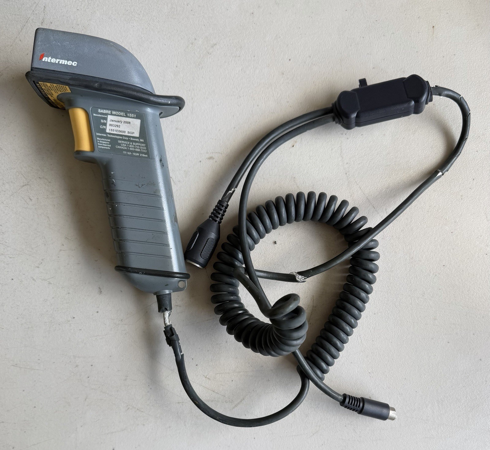 Intermec Technologies Handscanner 1551E0600 Barcode Scanner Sgp Sabre Model 1551